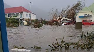 Ouragan Irma  scènes de désolation à StBarthélemy et StMartin [upl. by Norud]