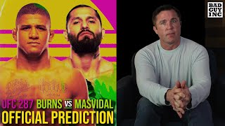 Official Prediction Jorge Masvidal vs Gilbert Burns  UFC 287 [upl. by Nahtnahoj124]