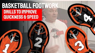 Basketball Footwork Drills to Improve Speed amp Quickness  Done on the Court [upl. by Hoffer]