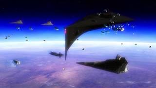 Star Wars Empire at War Remake  Super Star Destroyers in action [upl. by Berstine]