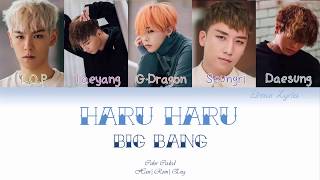 BIGBANG  HARU HARU Color Coded HanRomEng Lyrics  by Eirene Lyrics [upl. by Ceciley197]