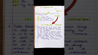 Class 12th Poem Central Idea  Important Central Idea Class 12 upboardexam [upl. by Duke]