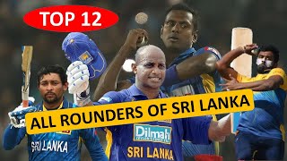 Best All Rounders of Sri Lanka  Sri Lanka Cricket team All Rounders  Lankan ODI All Rounders [upl. by Ellevehc]