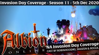 ⚔️ Albion Online  NA Invasion Day Coverage  Season 11 Dec 5th  Cast by Robinhoodrs Shozen amp Bogul [upl. by Dduj]