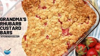 Grandmas Rhubarb Custard Bars [upl. by Charleen]