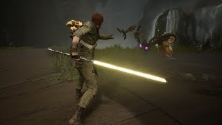 Kashyyykk Combat Challenge  Yellow Lightsaber  JGM Difficulty  Jedi Fallen Order [upl. by Leavitt230]