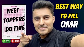 NEET 2024 Best amp fast way to fill OMR 🔥 Toppers strategy by Shreyas sir [upl. by Lanod73]