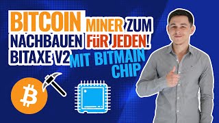 Bitcoin Miner zum Nachbauen für JEDEN  Bitaxe V2 mit Bitmain Chip [upl. by Adnalro]