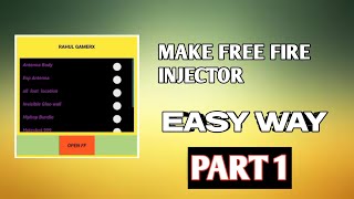 how to make free fire injector [upl. by Husha]