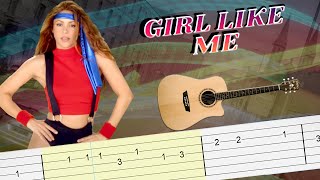 Girl Like Me  Shakira Black Eyed Peas  Tablatura  Tutorial Guitarra  GuitarMelody [upl. by Narda]