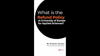 What is the Refund Policy at the University of Europe for Applied Sciences [upl. by Nagorb]