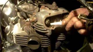 Setting tappets valve clearances on my 73Bonnie [upl. by Sylvan]