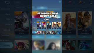 Update Fragment Shop 20 September 2024 mobilelegends [upl. by Ernst]