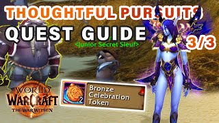 How to do quotThoughtful Pursuitsquot Quest 33  20th Anniversary Event ► WOW The War Within [upl. by Ashli313]