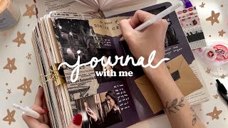 relaxing journal with me ☁️ the picture of dorian gray spread  real asmr journaling sounds  music [upl. by Park]