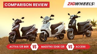 Honda Activa 125 BS6 vs Suzuki Access vs Hero Maestro Edge 125 Review  Best 125cc Scooter is [upl. by Addy257]