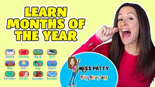 Learn Months of the Year Song for Children  12 Months of the Year  Calendar song with Patty Shukla [upl. by Raycher941]