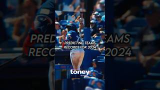 predicting MLB teams records for 2024 pt 1 baseball mlb mlbedit viral dontflop 2024 [upl. by Crowe]