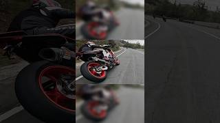 Ducati Panigale v4 sp2 overtaking Aprilia Tuono V4 Slow Motion [upl. by Nnaeiluj555]