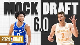 2024 NBA Mock Draft 60  The First Round [upl. by Enimisaj]