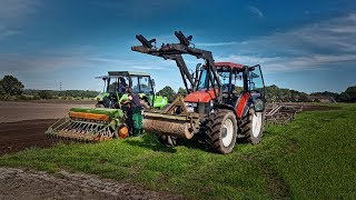 Grubbern und Gerste Säen 2017  Deutz DX 370 New Holland TS110 Lemken Amazone [upl. by Bounds184]