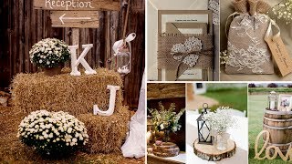 ❤40 Elegant Rustic or Barn chic Party or Wedding DIY decor Ideas 2017❤Flamingo mango [upl. by Anived]