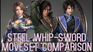 DYNASTY WARRIORS 9 Steel WhipSword Moveset Comparison [upl. by Liew752]