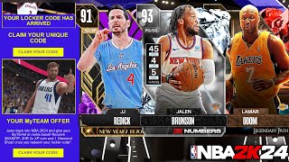 Free Diamond Locker Code and Free VC with All Locker Codes Saved Us NBA 2K24 No Money Spent 4 [upl. by Sivart]