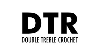 The Double Treble Crochet Stitch dtr Crochet Abbreviation  Left Handed [upl. by Braasch]