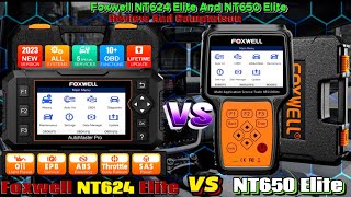 Foxwell NT624 Elite vs Foxwell NT650 Elite Which is the Best OBD2 Scanner [upl. by Aicele416]