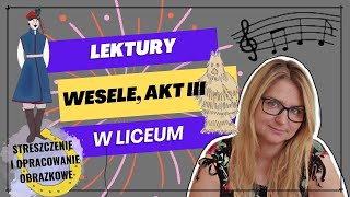 Wesele akt III  streszczenie obrazkowe i omówienie [upl. by Hakkeber]