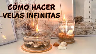 Cómo hacer VELAS ECOLÓGICAS INFINITAS 🕯️🕯️ Manualidades fáciles y baratas  DIY [upl. by Eoin]