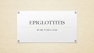 EPIGLOTTITIS AMC CLINICAL EXAM [upl. by Fredella793]