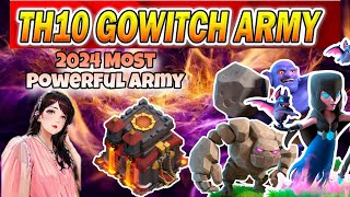 TH10 GoBoWitch Attack Strategy 2023  Best TH10 Attack Strategies  COC [upl. by Burget]