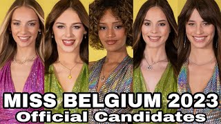 MISS BELGIUM 2023  Official Candidates [upl. by Dorette157]