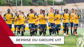 Reprise de lentraînement pour les U17 [upl. by Eiramalegna]