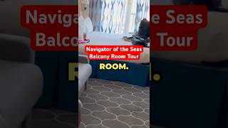 Ocean View Balcony Stateroom Room Tour on Navigator of the Seas 😱 🚢 shorts royalcaribbean [upl. by Ettevol]