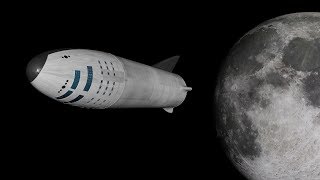 SpaceX BFR Moon Landing [upl. by Denton]