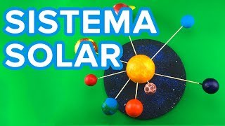 Cómo hacer un Sistema Solar con bolas de porexpan  Manualidad infantil para el colegio [upl. by Gough]