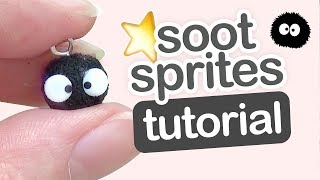 Studio Ghibli Inspired Soot Sprites ♥ Polymer Clay Tutorial [upl. by Horace]