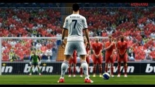 Como cobrar tiros libres PES 2013 Trucos jugadas Parte 3 Tutorial Pro Evolution Soccer pes 13 [upl. by Alda490]