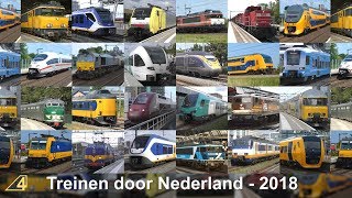 Treinen door Nederland in 2018 [upl. by Nata]