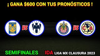 PRONÓSTICOS para las SEMIFINALES DE IDA en la LIGUILLA Liga MX CLAUSURA 2023 [upl. by Ehav]