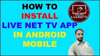 How To Install Live Net TV App in Android Mobile  Live Net TV App 2021   Tech With Irtaza [upl. by Orazal]