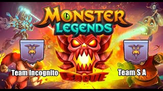 GUERRA ELITE TEAM INCOGNITO VS SA  Monster Legends [upl. by Ykcin966]