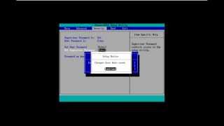 How to Create Disable and Change a Bios Password [upl. by Kathrine]