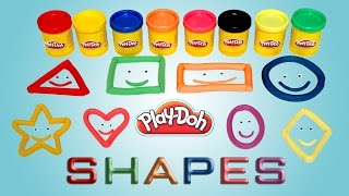 Learn Shapes Colors with PlayDoh  Videos For Children [upl. by Anomor720]