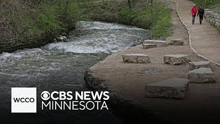 Minnehaha Creek’s rising water level has onlookers engrossed residents worried [upl. by Yeldua]