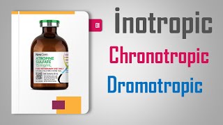 inotropic  chronotropic  dromotropic medication علم الأدوية [upl. by Pinter]