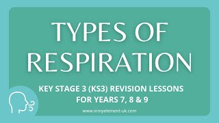 What is respiration aerobic vs anaerobic role of oxygen  Biology Revision Years 7 8 amp 9 [upl. by Dixon820]